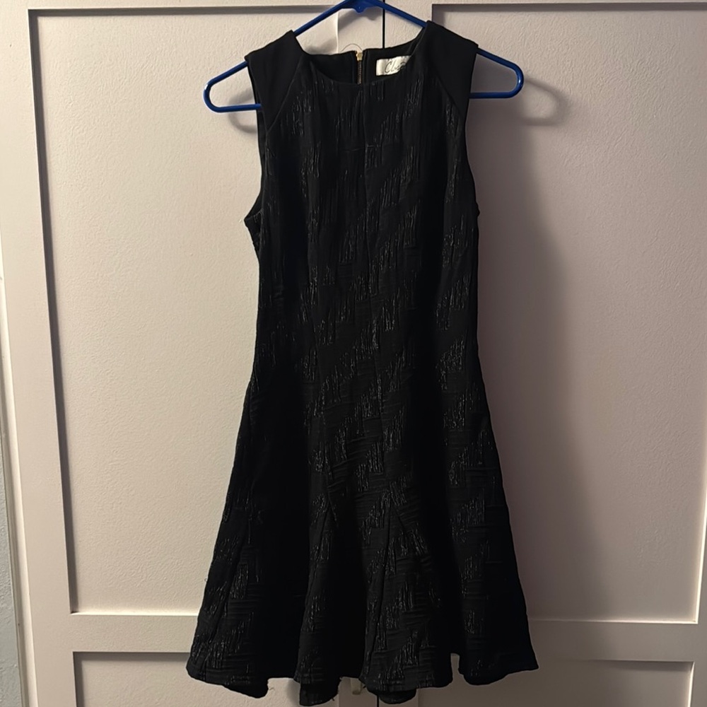 Closet Black A-Line Mini Dress Crew Neck Sleeveless